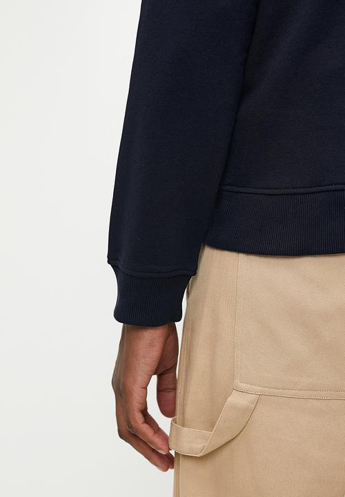 GUESS - Multi colour logo cn sweatshirt - smart blue