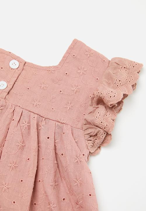 Pop Candy - Anglaise top & bloomer set - brown