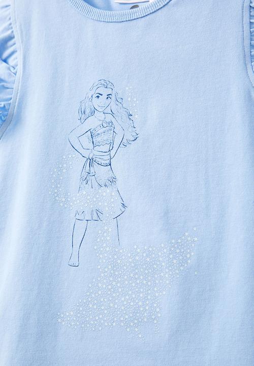 Cotton On - Moana short sleeve pajama set - blue