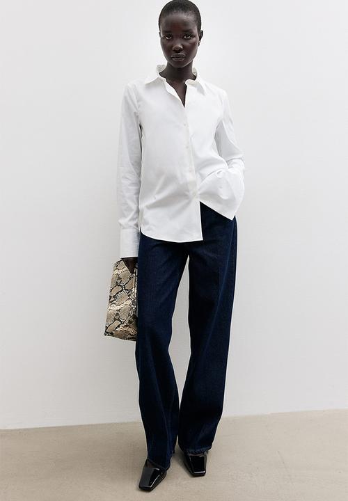 H&M - Cotton-blend shirt - white