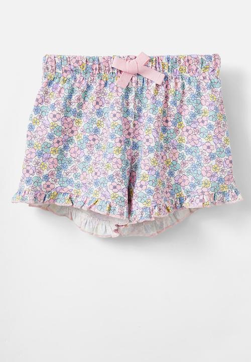 Cotton On - Stacey short sleeve flutter pyjama set - vanilla/betsy floral