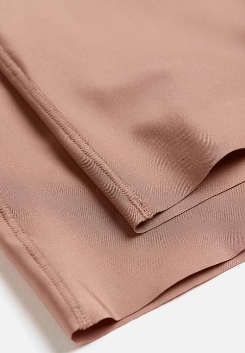 H&M - 2-Pack no-show light shaping bikers - dark beige