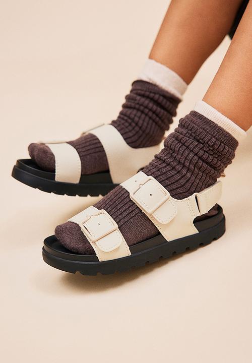 H&M - Strappy sandals - light beige