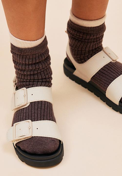 H&M - Strappy sandals - light beige