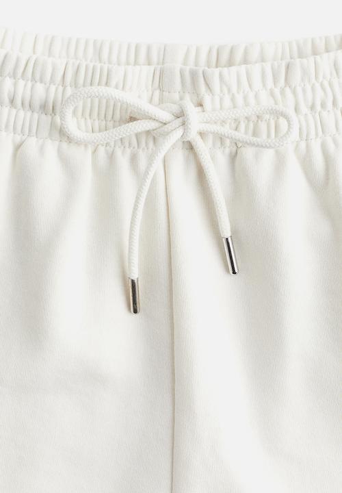 H&M - Sweatshirt shorts - white