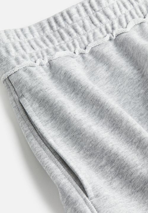 H&M - Pull-on sweatshirt shorts - light grey marl