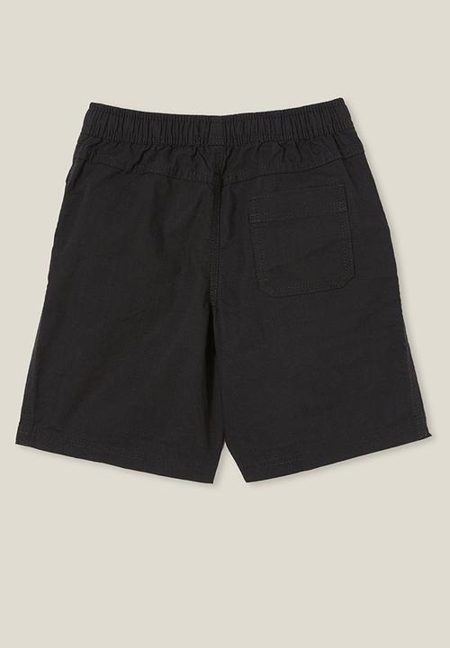 Cotton On - Eric easy short - black texture