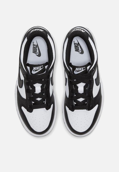 black and white low dunks youth