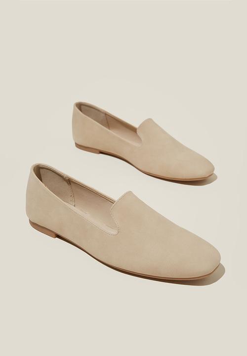 Cotton On - Sophie Slipper Cut Loafer - Stone Nubuck
