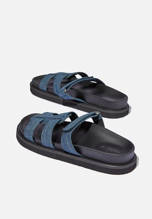 Cotton On - Elidy Multi Strap Slide - Dark Denim