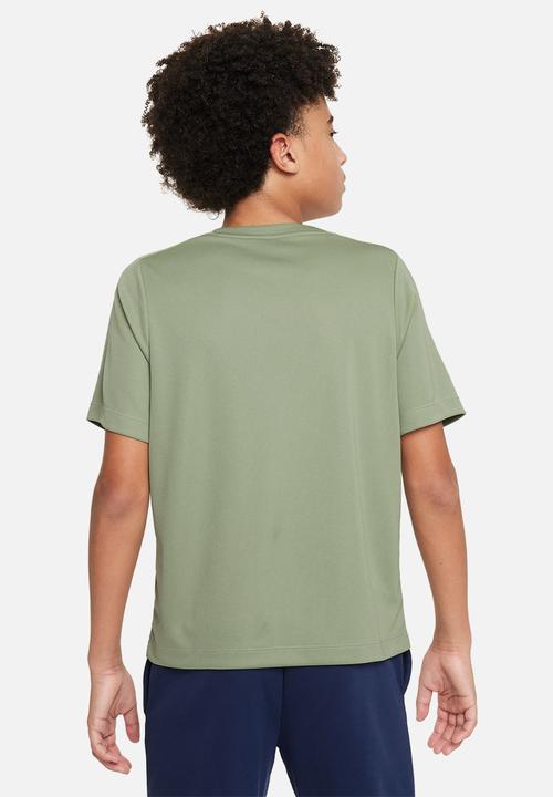 Nike - B nk df multi ss top - oil green/white