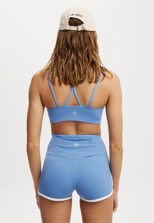 Cotton On - Ultimate Run Shortie Short-Adrift Blue/ White