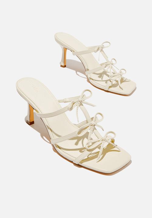 Cotton On - Edie Statement Mule - Ecru Multi Bow