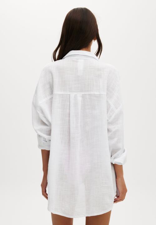 Cotton On - The Essential Beach Shirt - White
