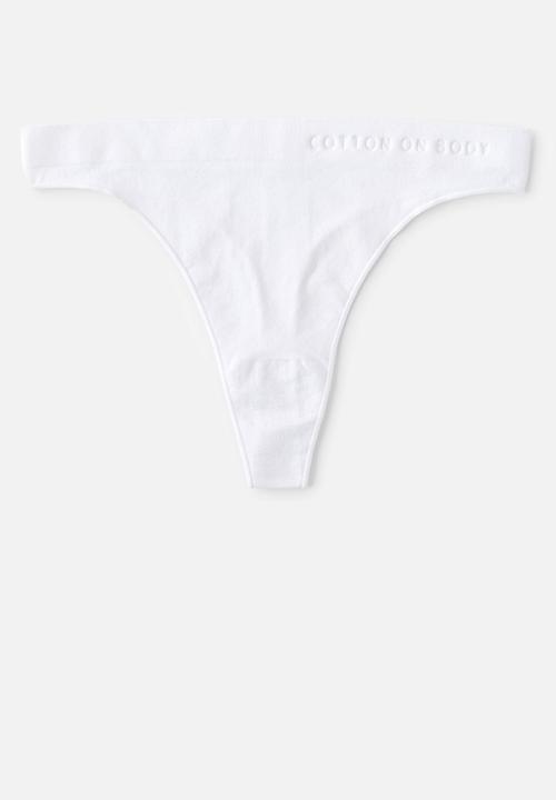 Cotton On - Seamless High Cut G String 3 Pack - Multi