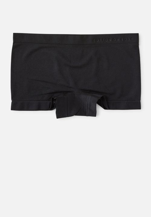 Cotton On - Seamless Light Weight Boyshort Brief 5 Pack - Multi