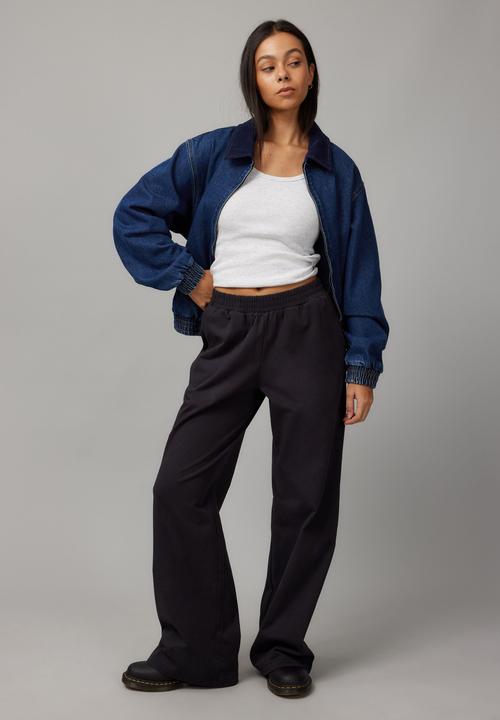 Factorie - Wide Leg Trackpant - Phantom