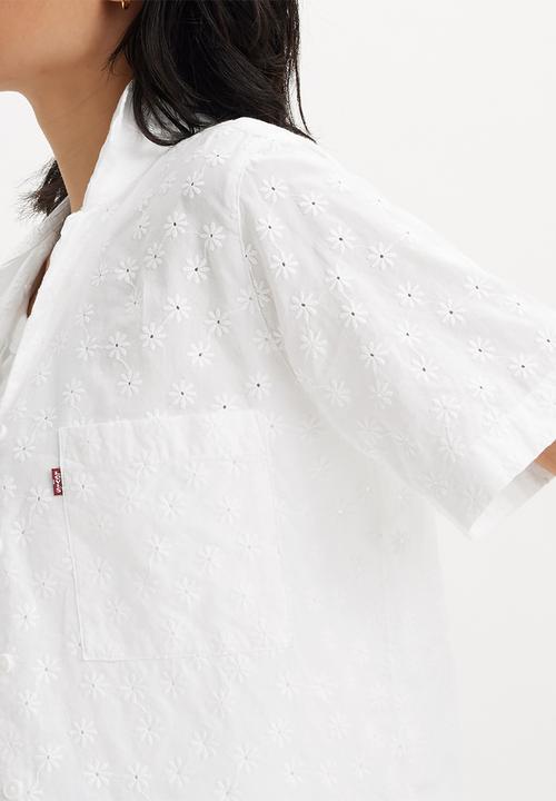 Levi’s® - Joyce Short sleeve Resort Shirt Eyelet - Bright White