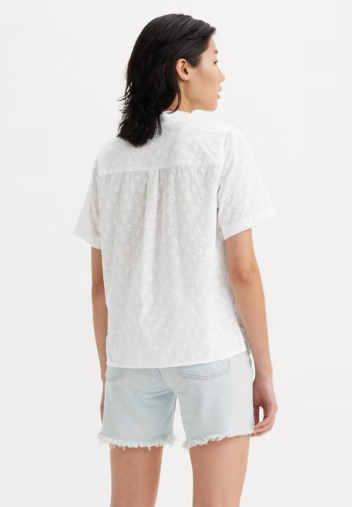 Levi’s® - Joyce Short sleeve Resort Shirt Eyelet - Bright White