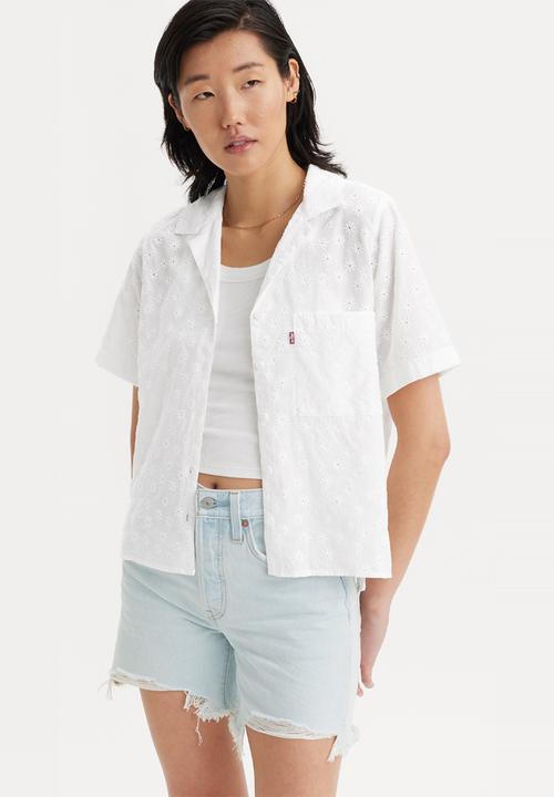Levi’s® - Joyce Short sleeve Resort Shirt Eyelet - Bright White