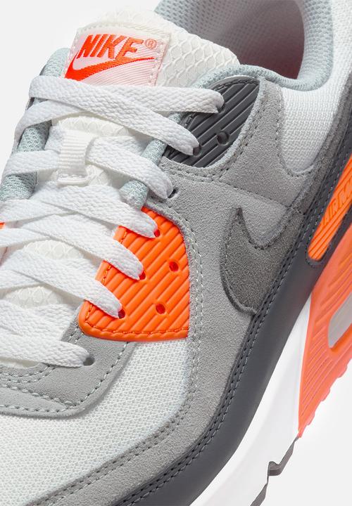 orange and white air max 90
