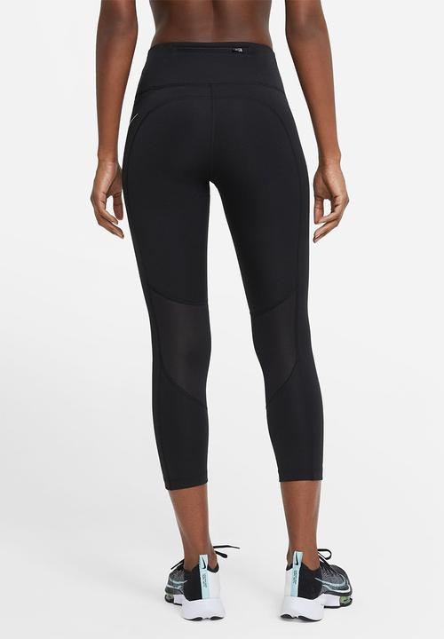 Nike - Nike Dri-FIT Fast Crop - Black/Reflective Silv