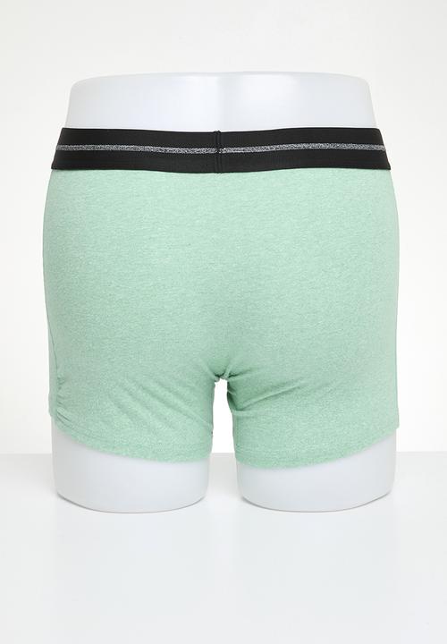 Superdry. - Boxer triple pack - Raven Black Marl/Buck Green Marl/Fresh Green Marl