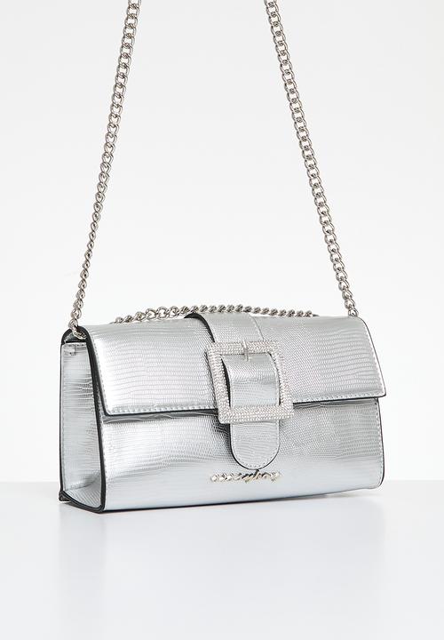 SISSY BOY - Buckle crossbody - silver