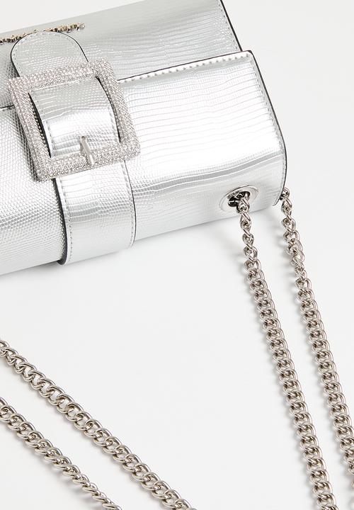 SISSY BOY - Buckle crossbody - silver