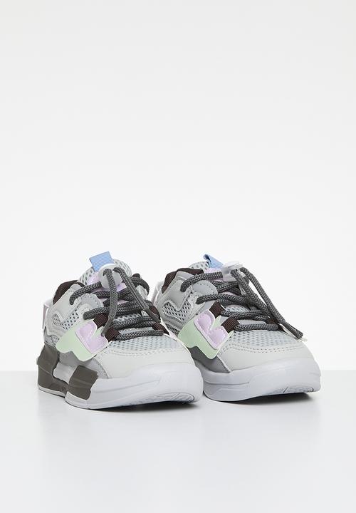 Pop Candy - Swivel lace up sneakers - grey