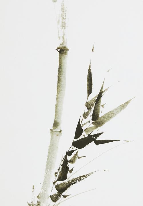 MJ Design Studio - Ink Wash Bamboo Set of 2 Wall Art