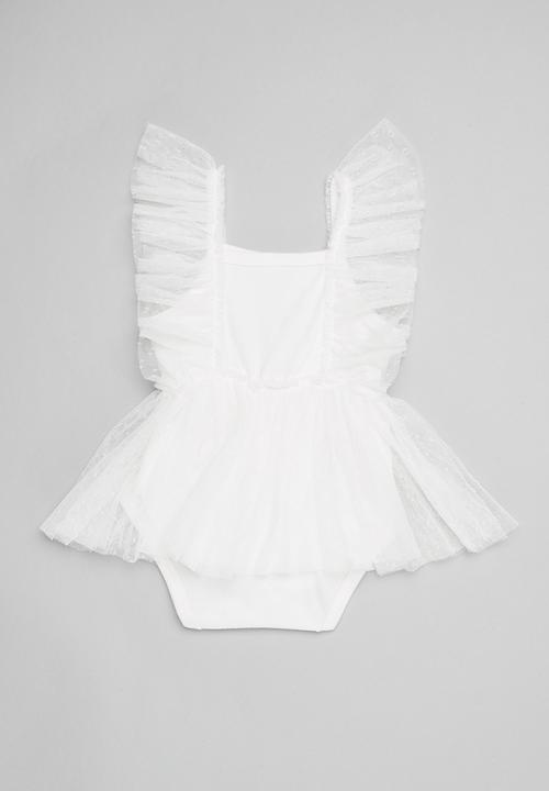 Pop Candy - Frill dress - white