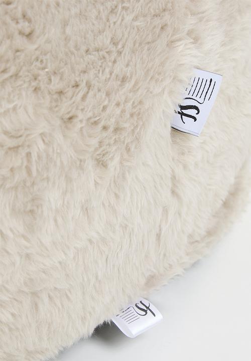 Sixth Floor - Fur Bean Bag - Grey Morn