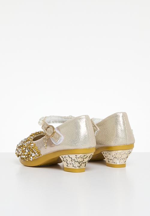 Pop Candy - Sequined kitten heels - gold