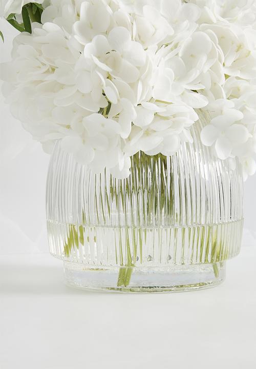 Silk By Design - Hydrangea & Scabiosa Arrangement - White