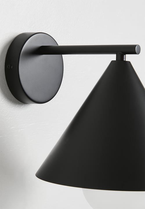 Sixth Floor - Coni Wall Lamp -  Black