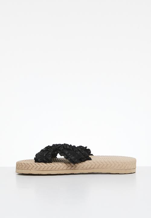 Pop Candy - Criss cross sandals - black