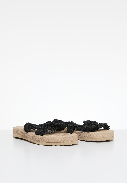 Pop Candy - Criss cross sandals - black