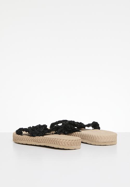 Pop Candy - Criss cross sandals - black