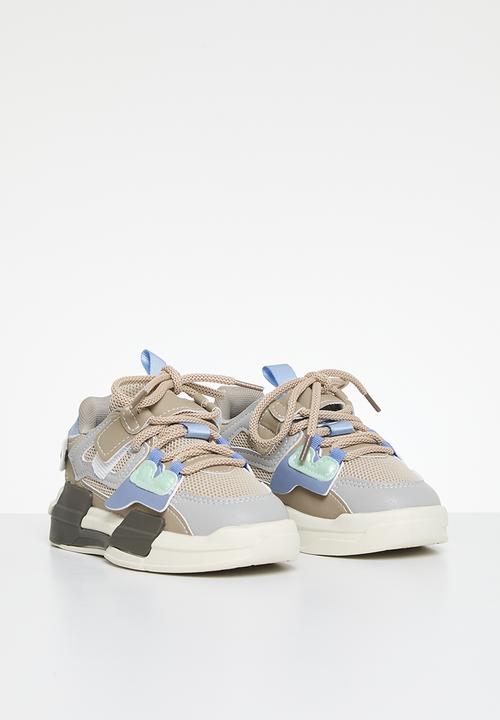 Pop Candy - Colour block lace up sneakers - multi
