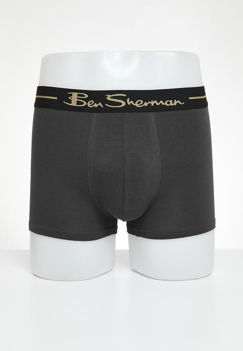 Ben Sherman - Bs Trunks Hector 3 Pack - Grey/Sand
