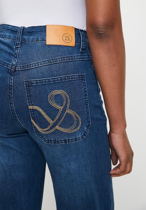 Me&B - Straight Leg Jeans with turn up - Blue