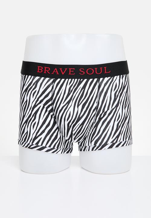 Brave Soul - Underwear 2 Pack - Optic White & Jet Black