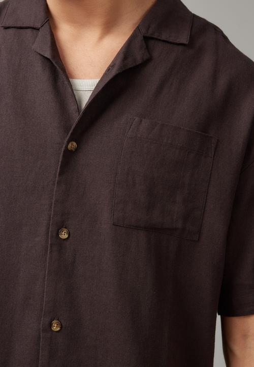 Factorie - Textured Street Shirt - Texture/Choc Torte