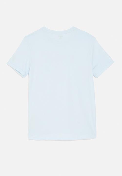 POLO - Girls maya sequin curved hem tee - ice blue