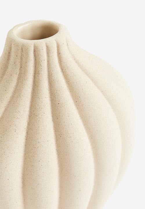 H&M - Stoneware vase - white