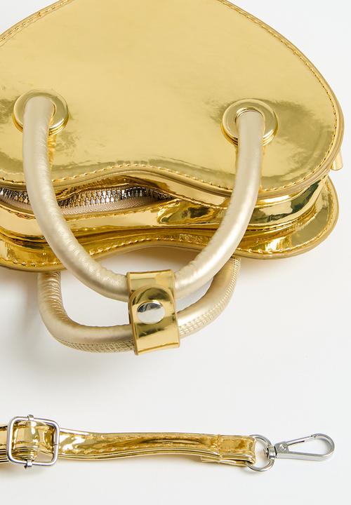 Superbalist - Heart shape crossbody bag - gold