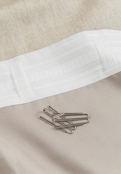 H&M - 2-pack blackout lyocell-blend curtains - beige