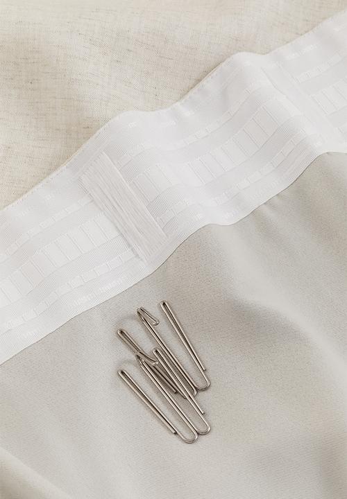 H&M - 2-pack blackout lyocell-blend curtains - white