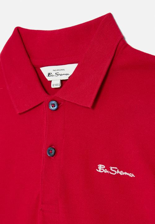 Ben Sherman - Boys short sleeve polo - red